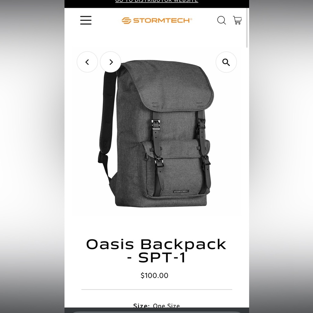 Stormtech Gray Backpack For Men - image 4